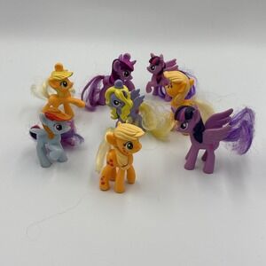 My Little Pony - 8 Ponies Lot - McDonald's Happy Meal Toys -